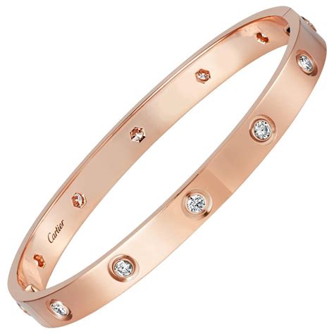 cartier diamond screw bracelet